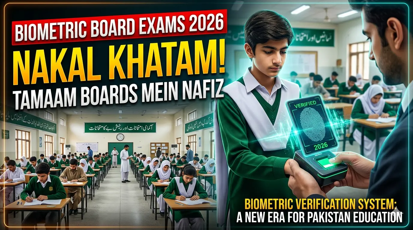 Biometric System in Board Exams 2026 for Students