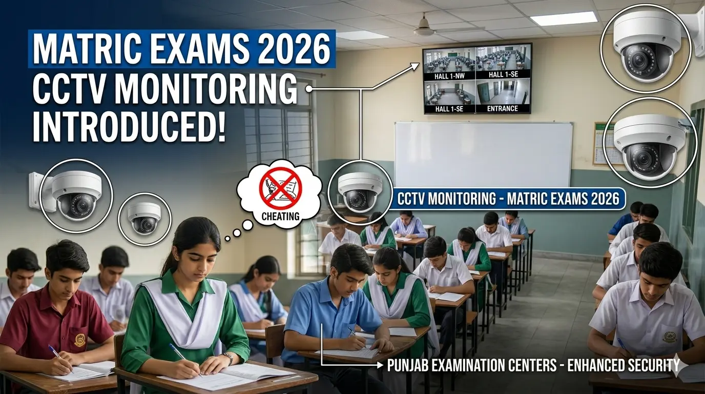 Matric Exams 2026: Major CCTV Monitoring Update in Punjab Exam Centers